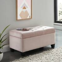 Sally-Velvet Tufted Storage Ottoman