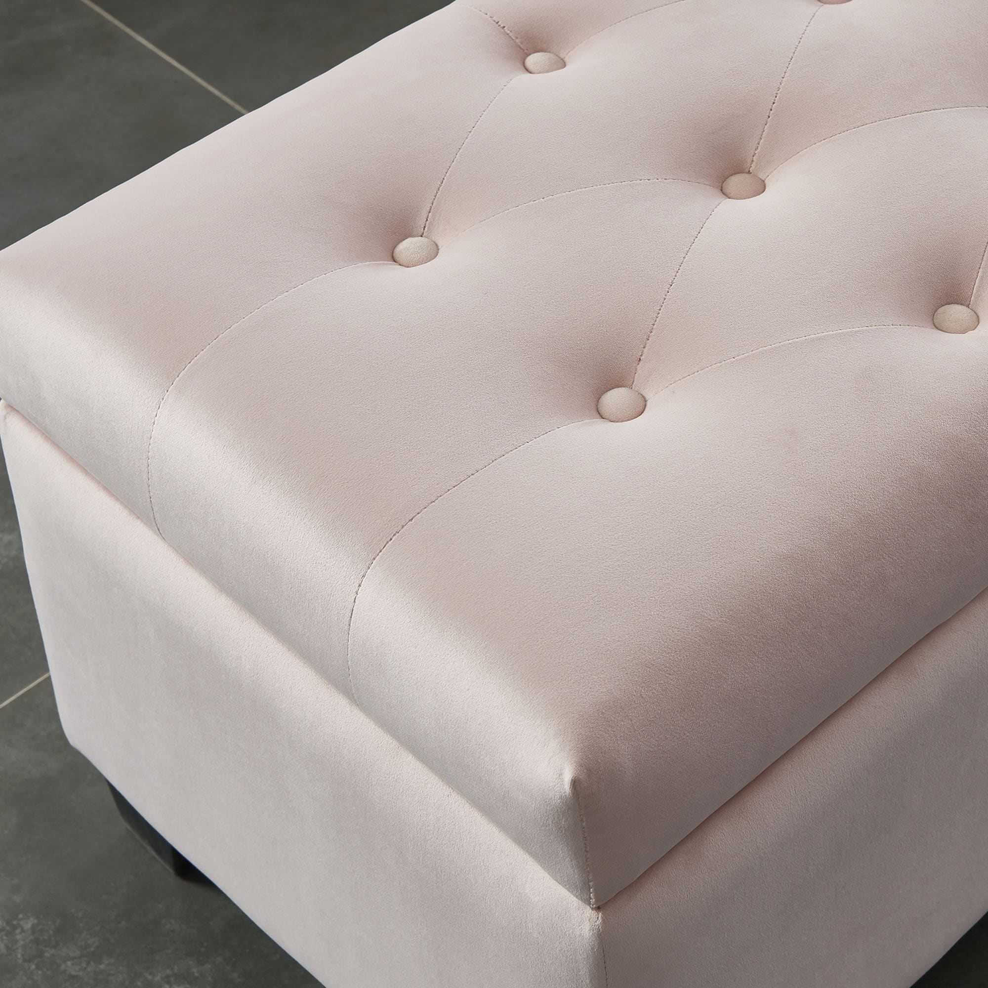 Sally Velvet Tufted Storage Ottoman Overstock 22039739