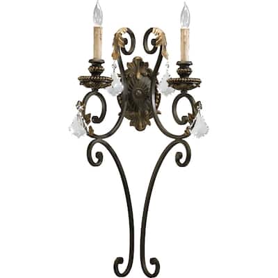 Rio Salado Toasted Sienna and Mystic Silver 1-light Wall Light