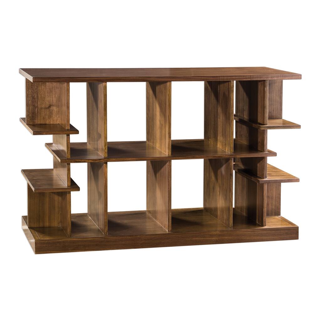 Uttermost Simeto Walnut Multi-level Console Table