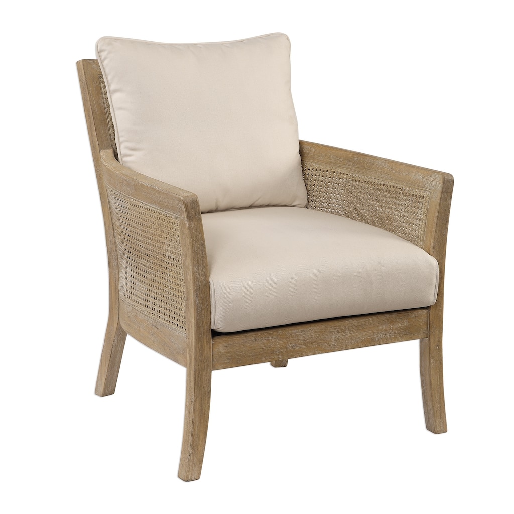 Uttermost Encore Sandstone Exposed Arm Chair