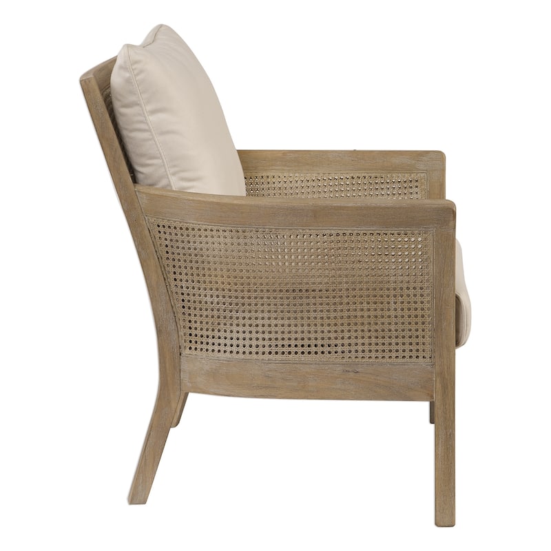 Uttermost Encore Sandstone Exposed Arm Chair