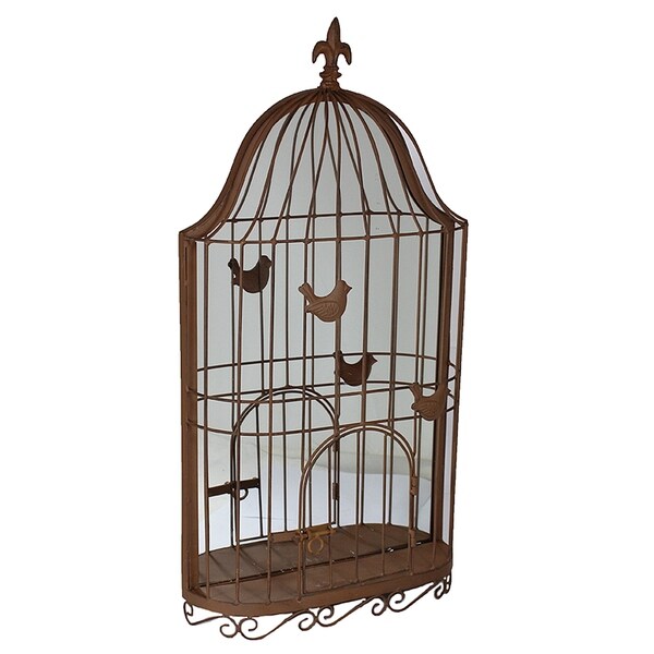 Shop Essential Decor & Beyond Brown Metal Bird Cage Decorative Wall