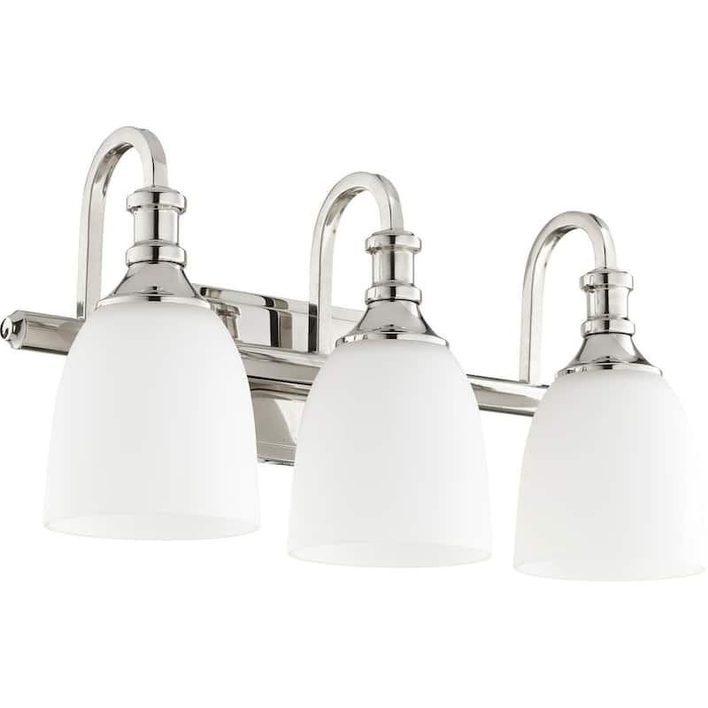 Richmond Polished Nickel 3-light Vanity Lighting