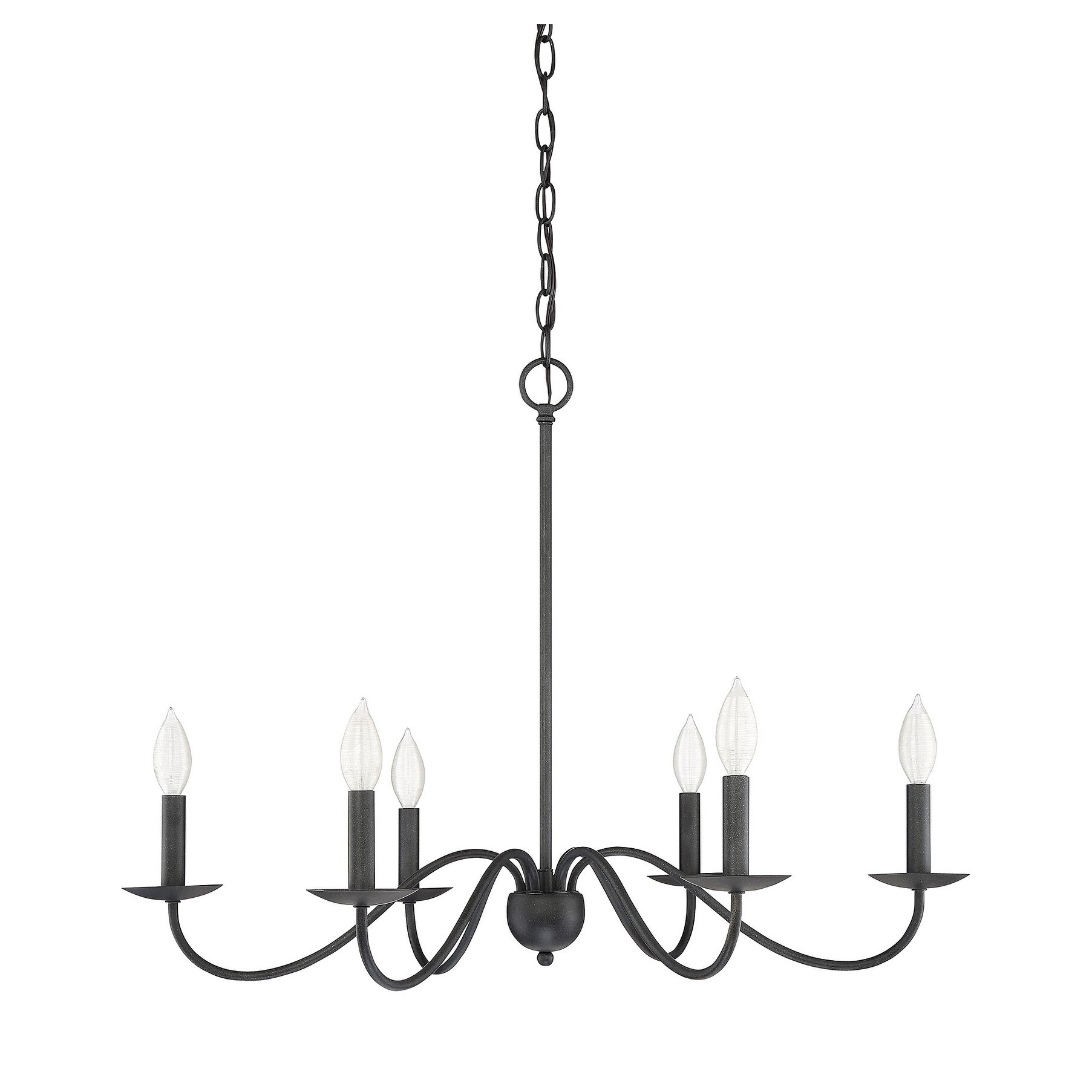 The Gray Barn Lunasa 6-light Chandelier with Aged Iron - Chandeliers For Bedrooms by Overstock.com