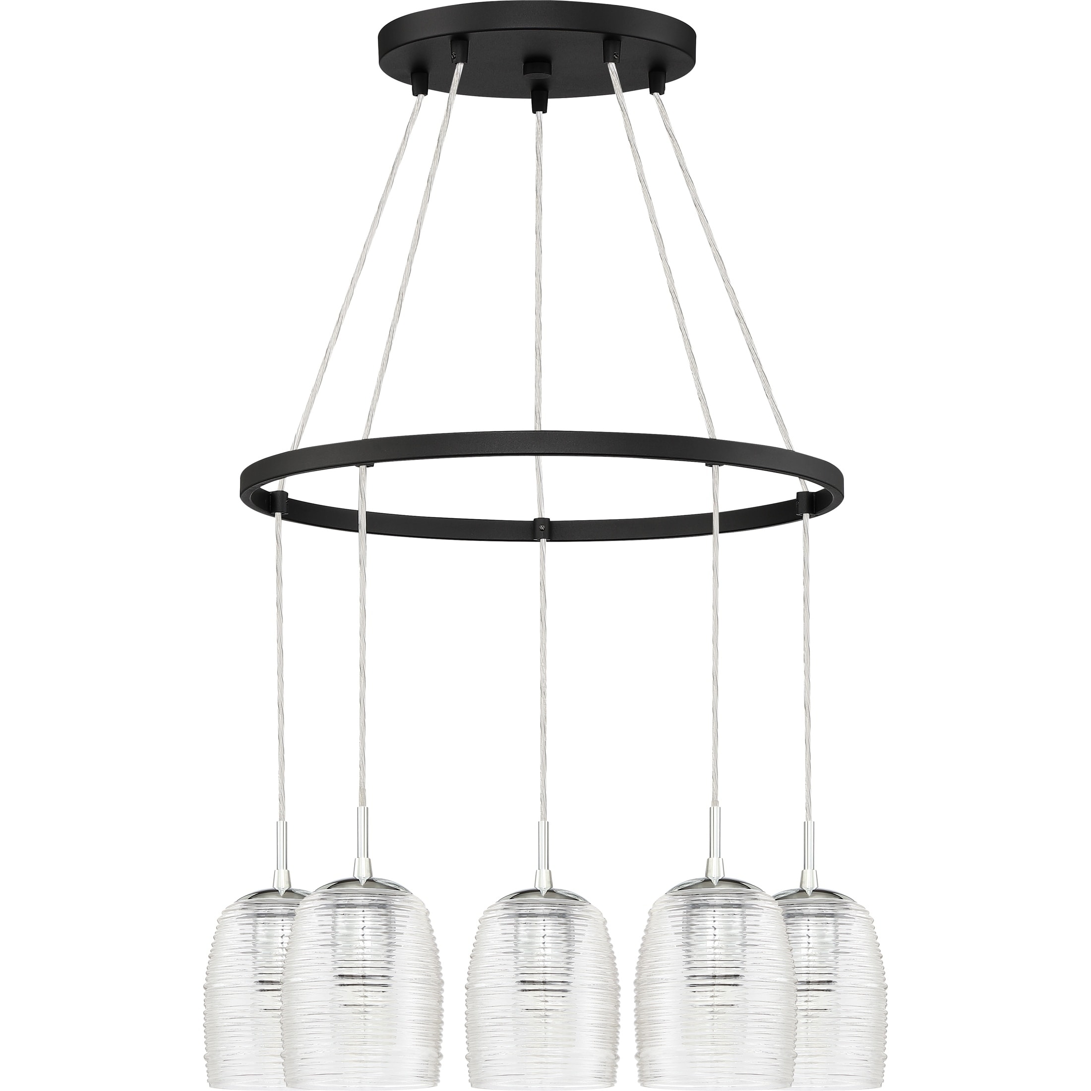 Realm Earth Black 5-light Chandelier - Chandeliers For Bedrooms by Overstock.com