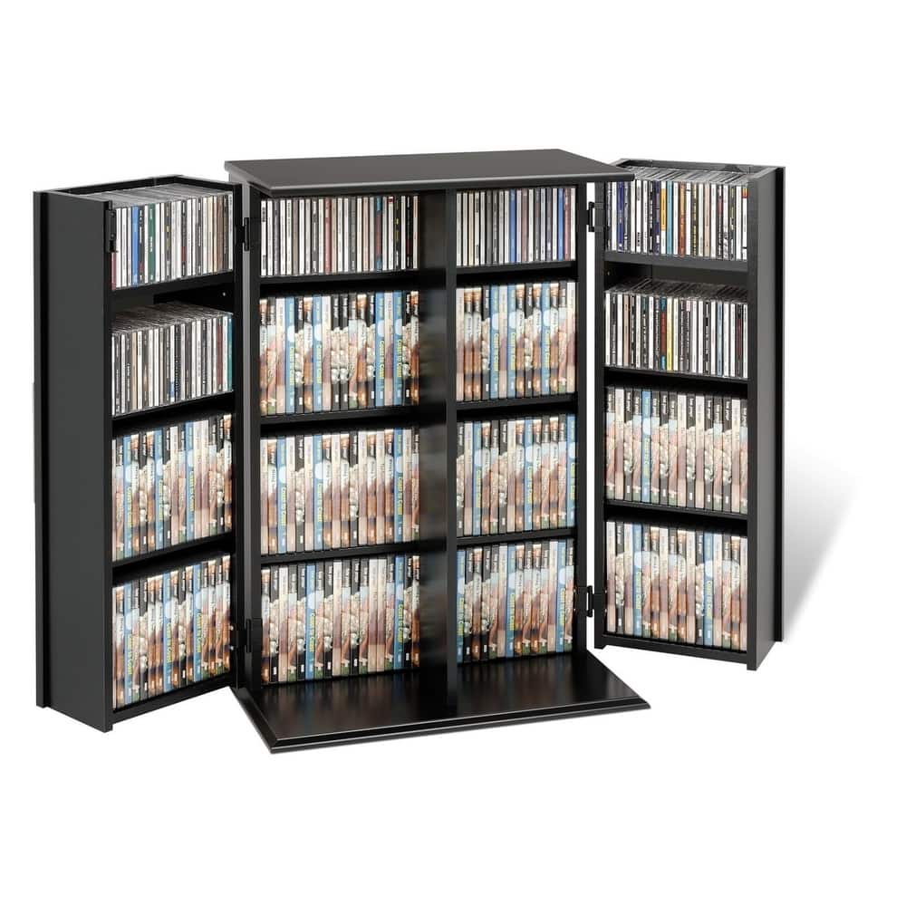 Shop Broadway Locking Dvd Cd Media Storage Cabinet Overstock