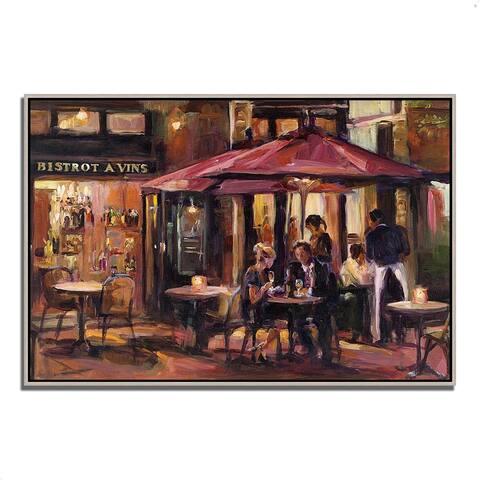 Tangletown Fine Art Marilyn Hageman 'Bistro A Vins' Canvas Gallery-wrapped Ready-to-hang Fine Art Giclee Print