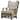 Uttermost Schafer Aged White Arm Chair