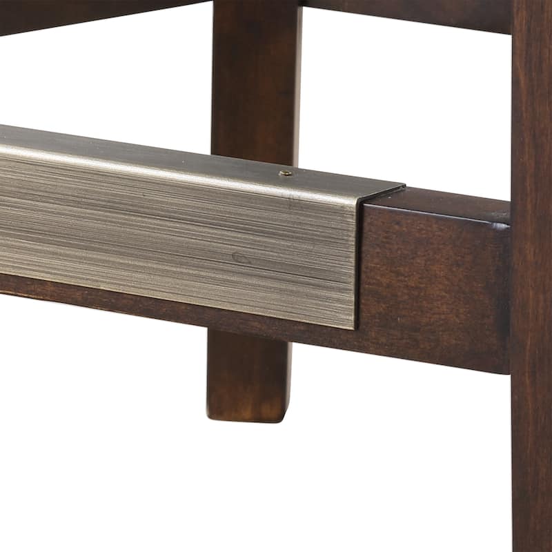 Uttermost Dariela Dark Walnut Stain Counter Stool