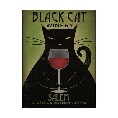 Ryan Fowler 'Black Cat Winery Salem' Canvas Art