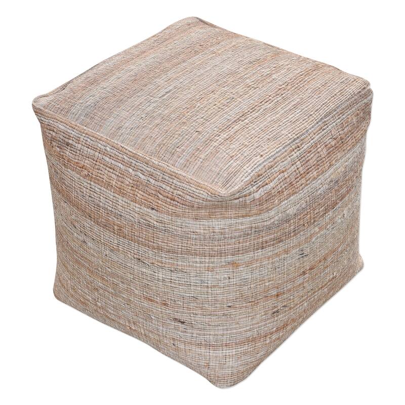 Uttermost Shiro Hemp Pouf Ottoman