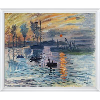 La Pastiche Claude Monet 'Impression, Sunrise' Hand Painted Oil Reproduction