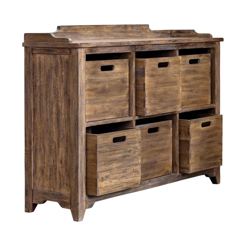Uttermost Ardusin Driftwood Grey Hobby Cupboard