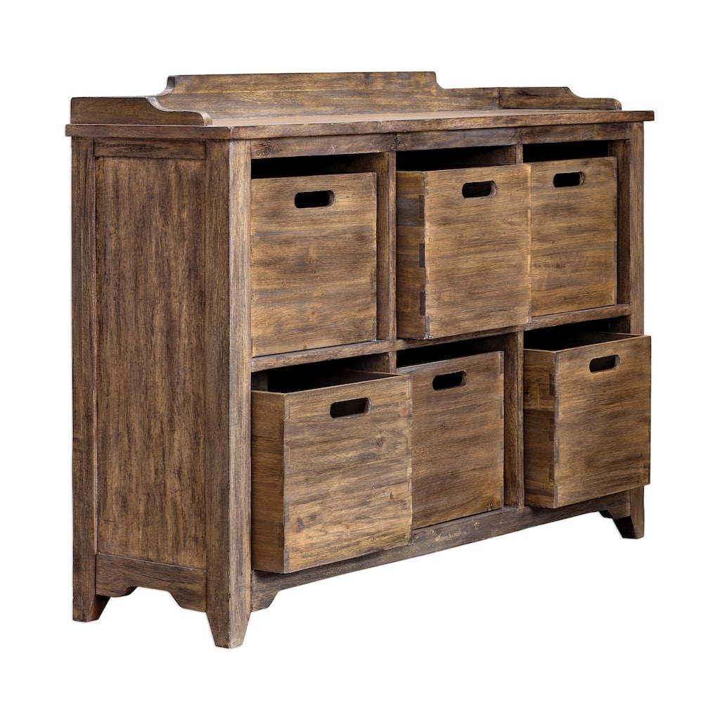 Uttermost Ardusin Driftwood Grey Hobby Cupboard