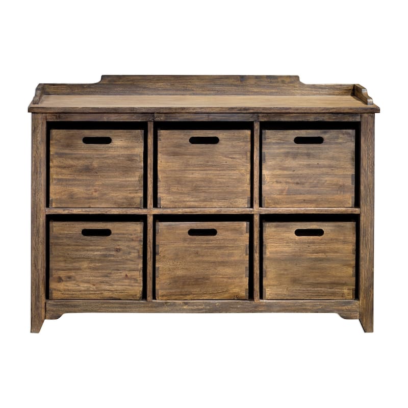 Uttermost Ardusin Driftwood Grey Hobby Cupboard