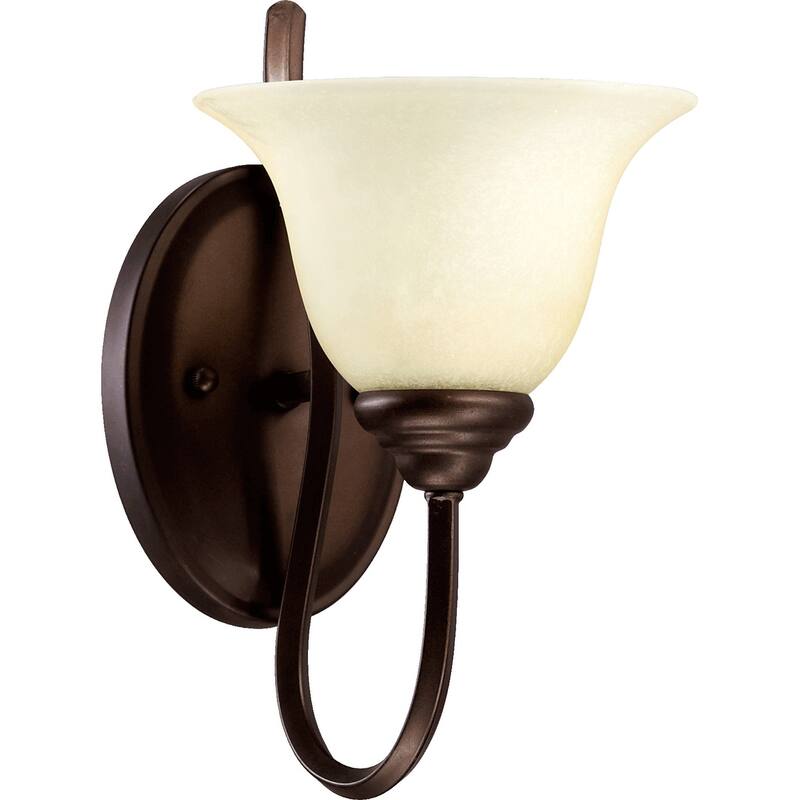 Spencer Oiled Bronze and Amber Scavo 1-light Wall Light