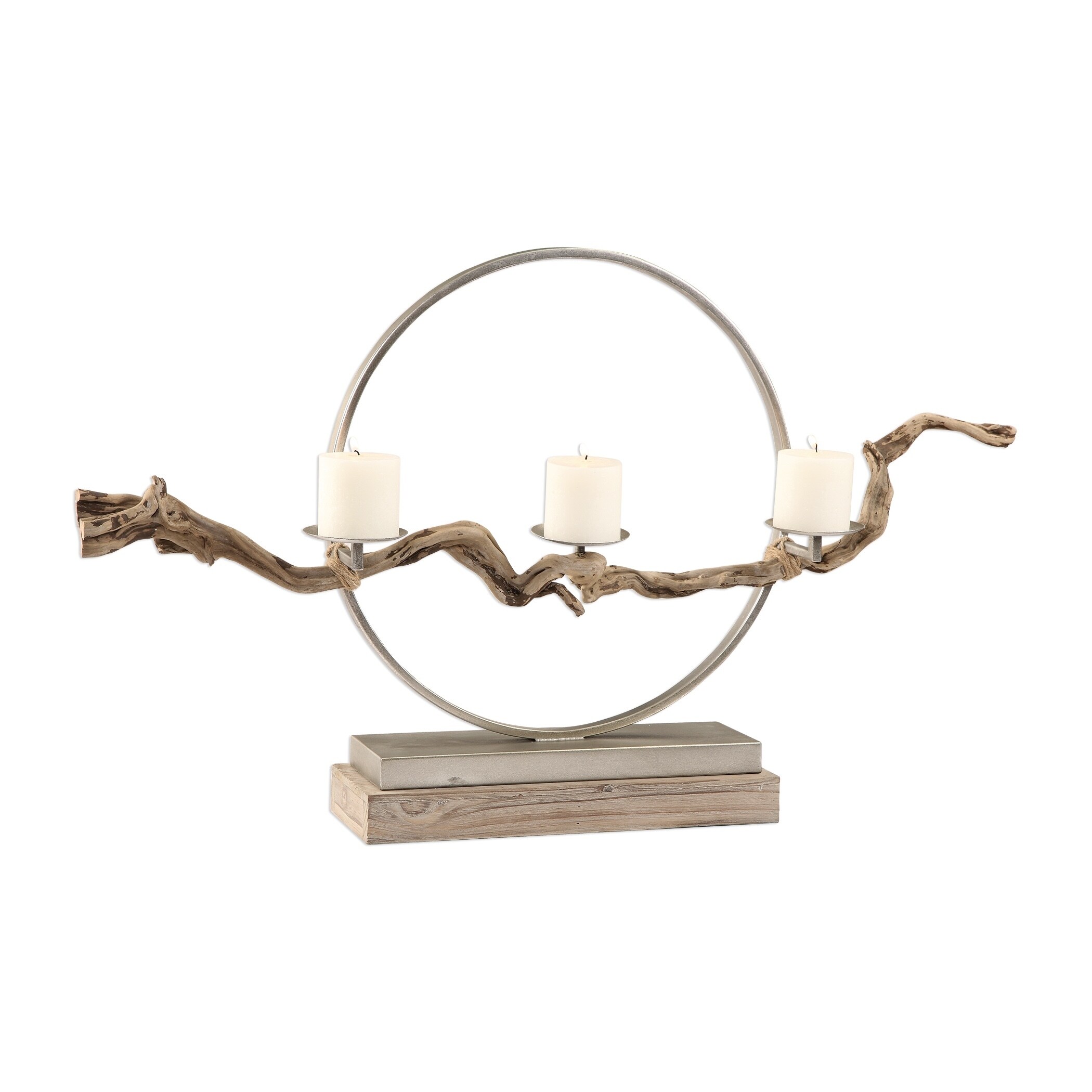Uttermost Ameera Antiqued Silver Champagne Candleholder Free Shipping Today 22041716 Uttermost Ameera Antiqued Silver