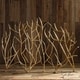preview thumbnail 3 of 1, Uttermost Gold Branches Hammered Iron Fireplace Screen