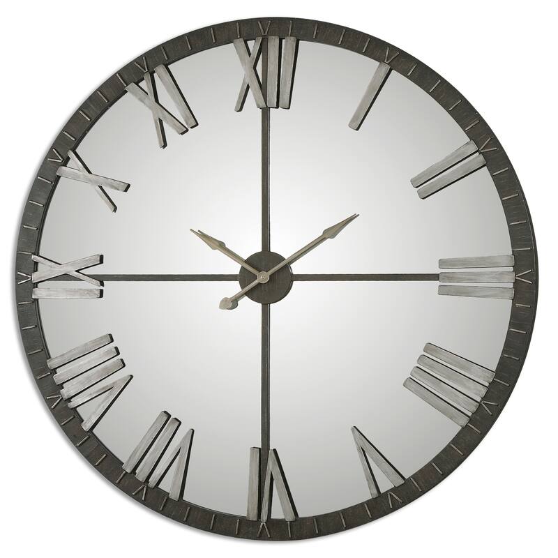 Uttermost Amelie Rustic Bronze Wall Clock