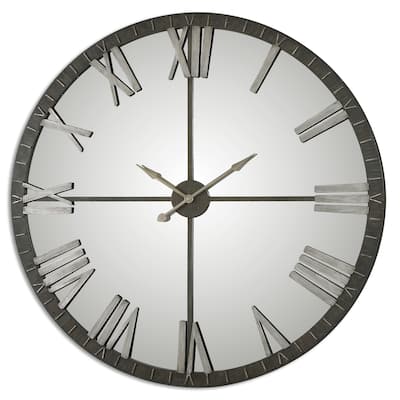 Uttermost Amelie Rustic Bronze Wall Clock