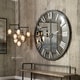 preview thumbnail 2 of 0, Uttermost Amelie Rustic Bronze Wall Clock