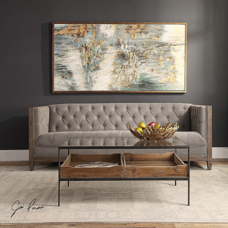 Uttermost Silas Aged Steel Coffee Table
