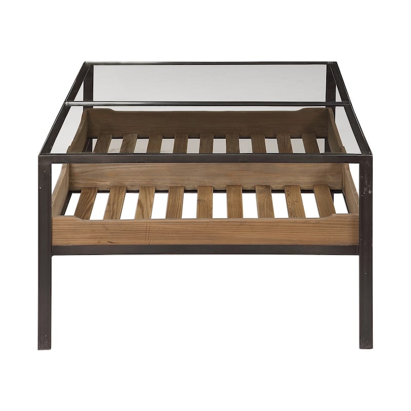 Uttermost Silas Aged Steel Coffee Table