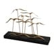 preview thumbnail 1 of 1, Uttermost Flock of Seagulls Metallic Gold Leaf Sculptures