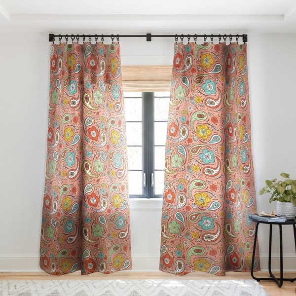 Heather Dutton Adora Paisley Single Panel Sheer Curtain - 50 X 84. Opens flyout.