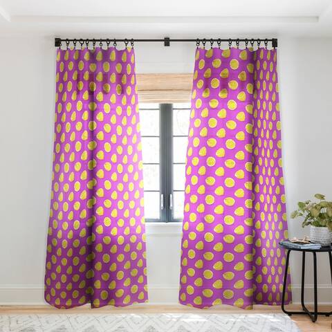 Evgenia Chuvardina Juicy Lemon Single Panel Sheer Curtain - 50 X 84
