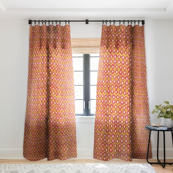 Sharon Turner Party Boardwalk Ikat Single Panel Sheer Curtain - 50 X 84. Opens flyout.