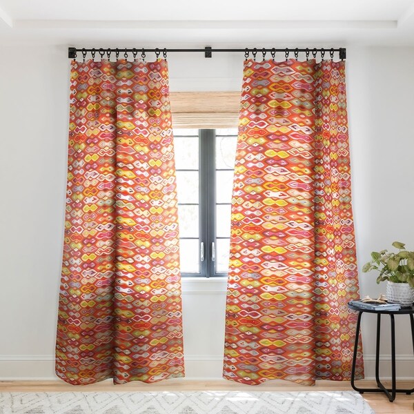 Sharon Turner Raveena Ikat Single Panel Sheer Curtain - 50 X 84. Opens flyout.
