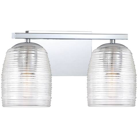 Realm Polished Chrome 2-light Bath Light - Polished Chrome