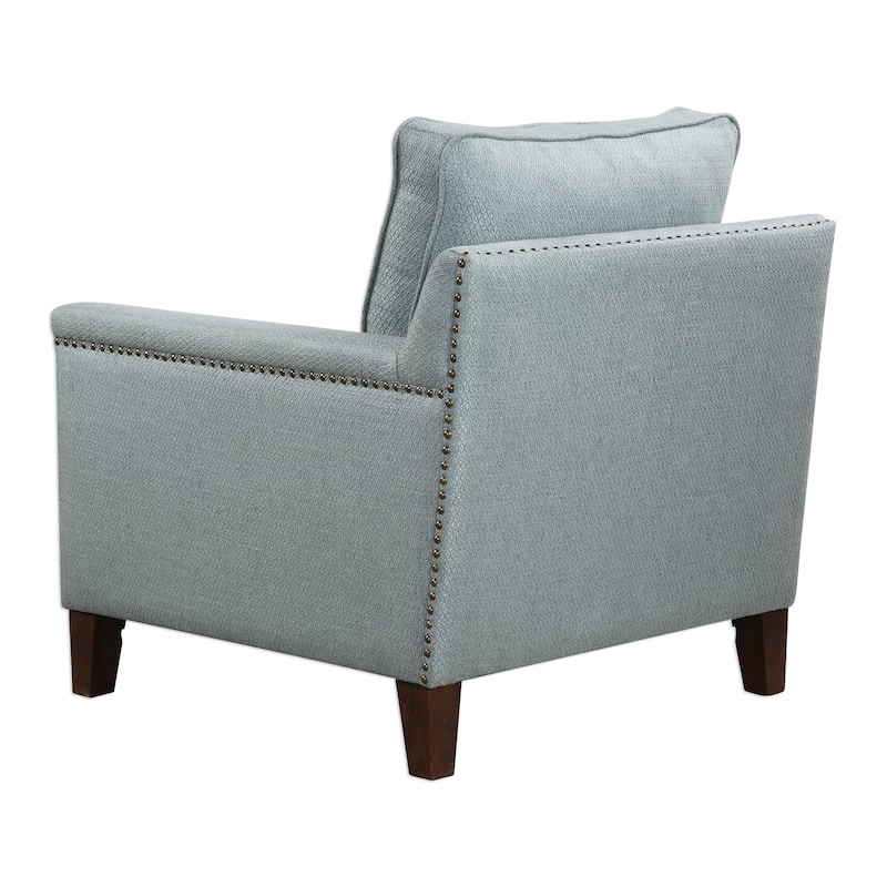 Uttermost Charlotta Dark Walnut Accent Chair