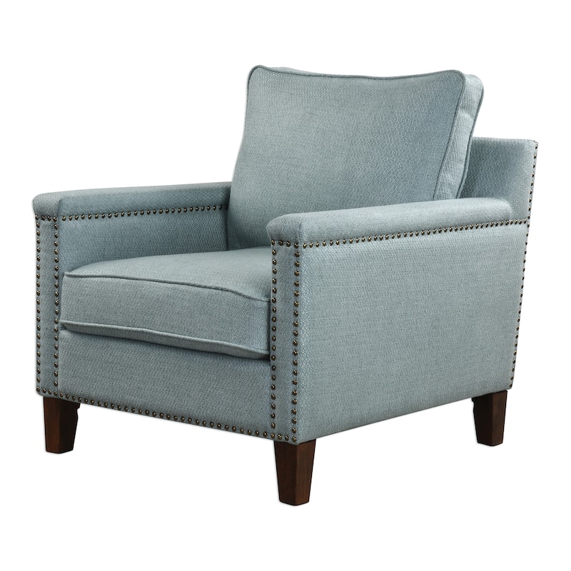 Uttermost Charlotta Dark Walnut Accent Chair