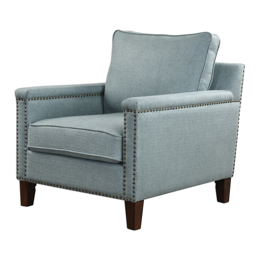 Uttermost Charlotta Dark Walnut Accent Chair