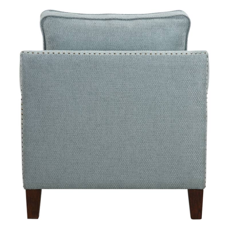 Uttermost Charlotta Dark Walnut Accent Chair