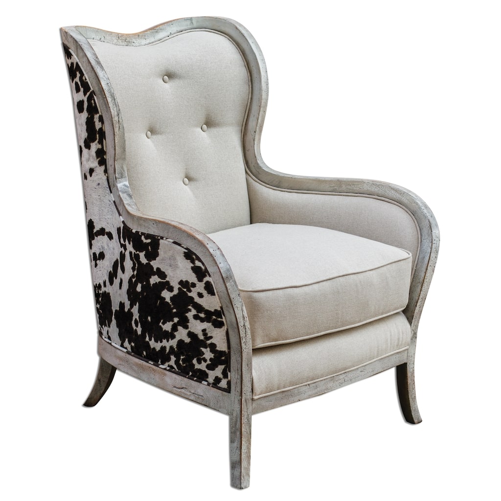 Uttermost Chalina Dark Chocolate Arm Chair