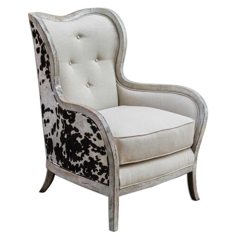 Uttermost Chalina Dark Chocolate Arm Chair