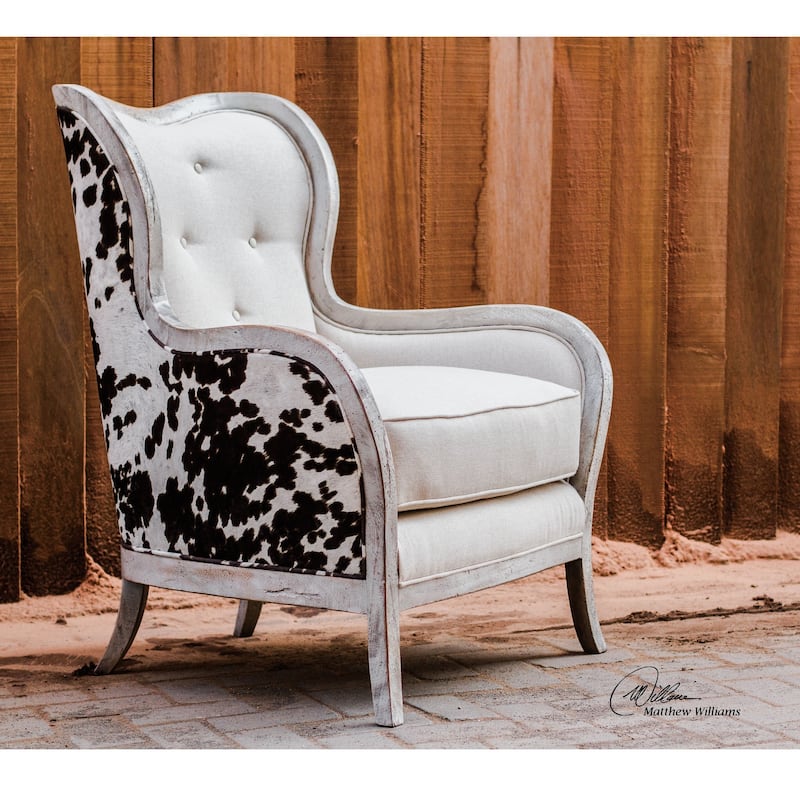 Uttermost Chalina Dark Chocolate Arm Chair