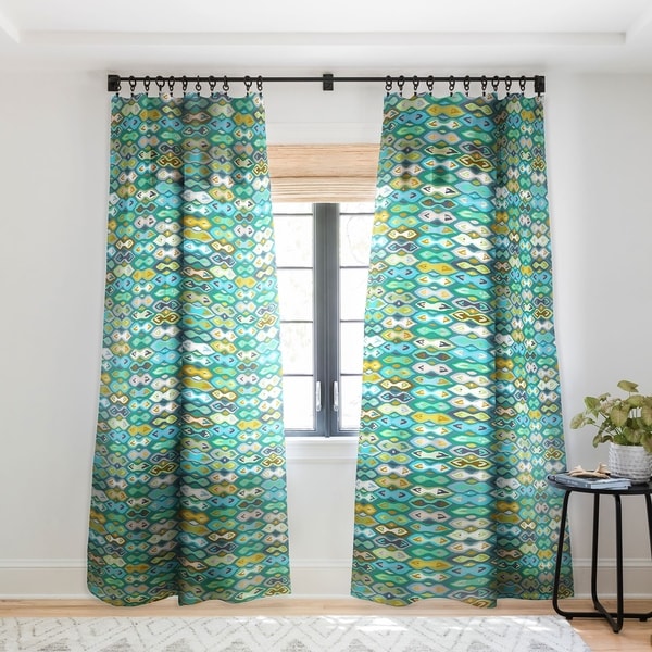 Sharon Turner Sagar Ikat Single Panel Sheer Curtain - 50 X 84. Opens flyout.