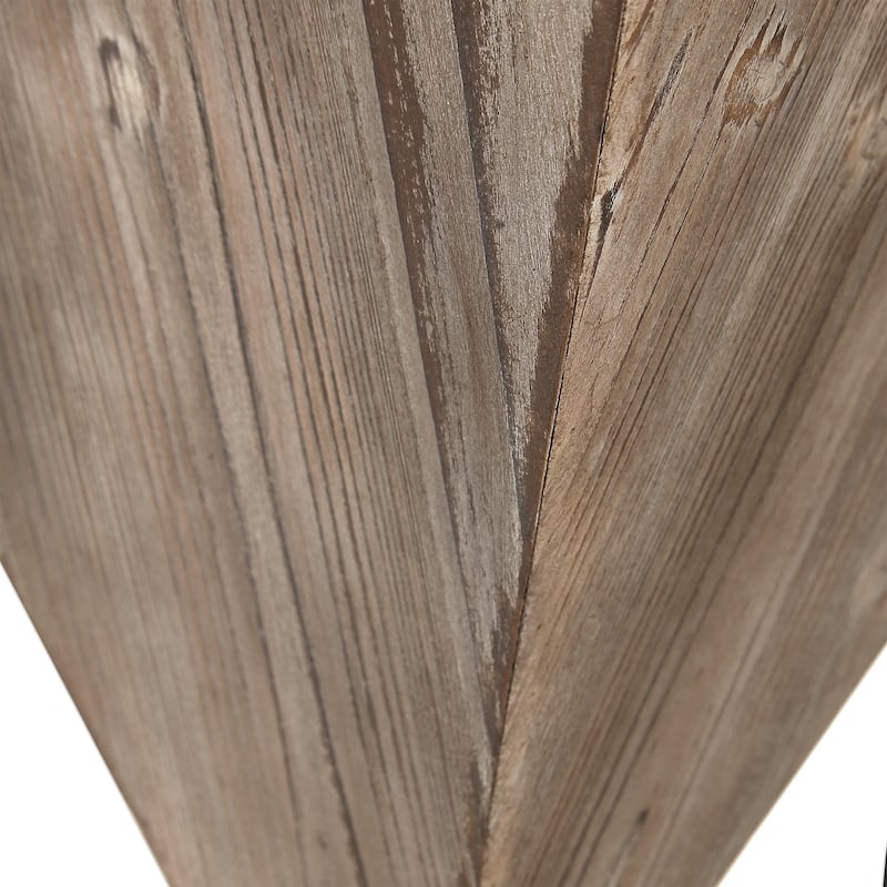 Uttermost Bertrand Aged Black and Grey Wash Wood Accent Table
