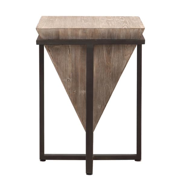Uttermost Bertrand Aged Black And Grey Wash Wood Accent Uttermost Bertrand Aged Black And Grey Wash Wood Accent