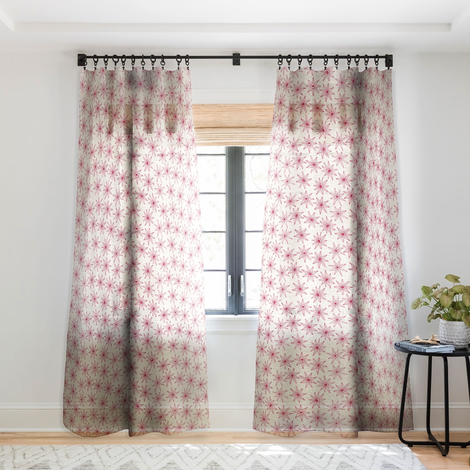 Sharon Turner Sema Cream Single Panel Sheer Curtain 50 X 84 Sharon Turner Sema Cream Single Panel