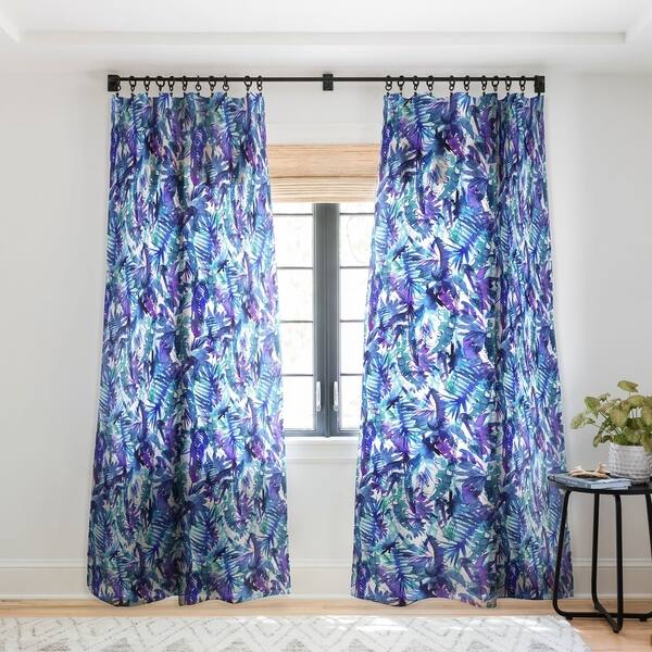 Shop Schatzi Brown Vibe Of The Jungle Blue Single Panel Sheer
