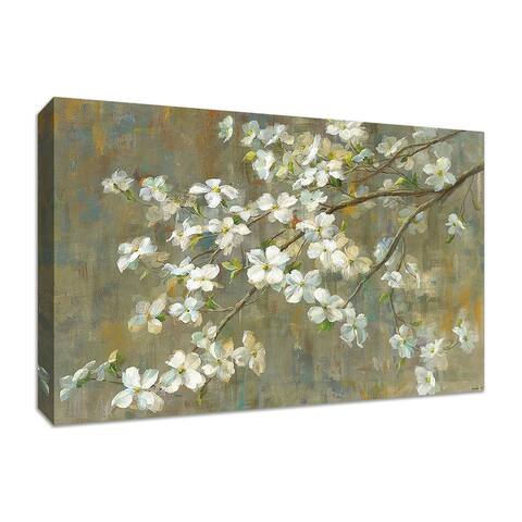 "Dogwood in Spring" by Danhui Nai, Fine Art Giclee Print on Gallery Wrap Canvas, Ready to Hang