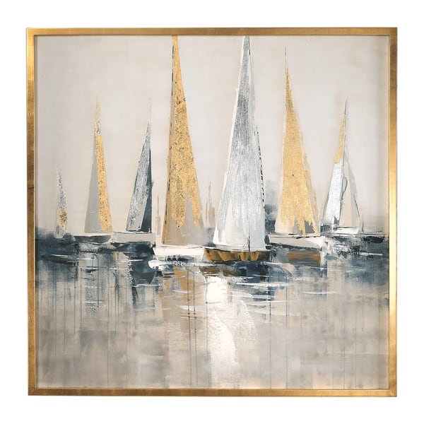 slide 2 of 5, Uttermost Regatta Nautical Art - Grey