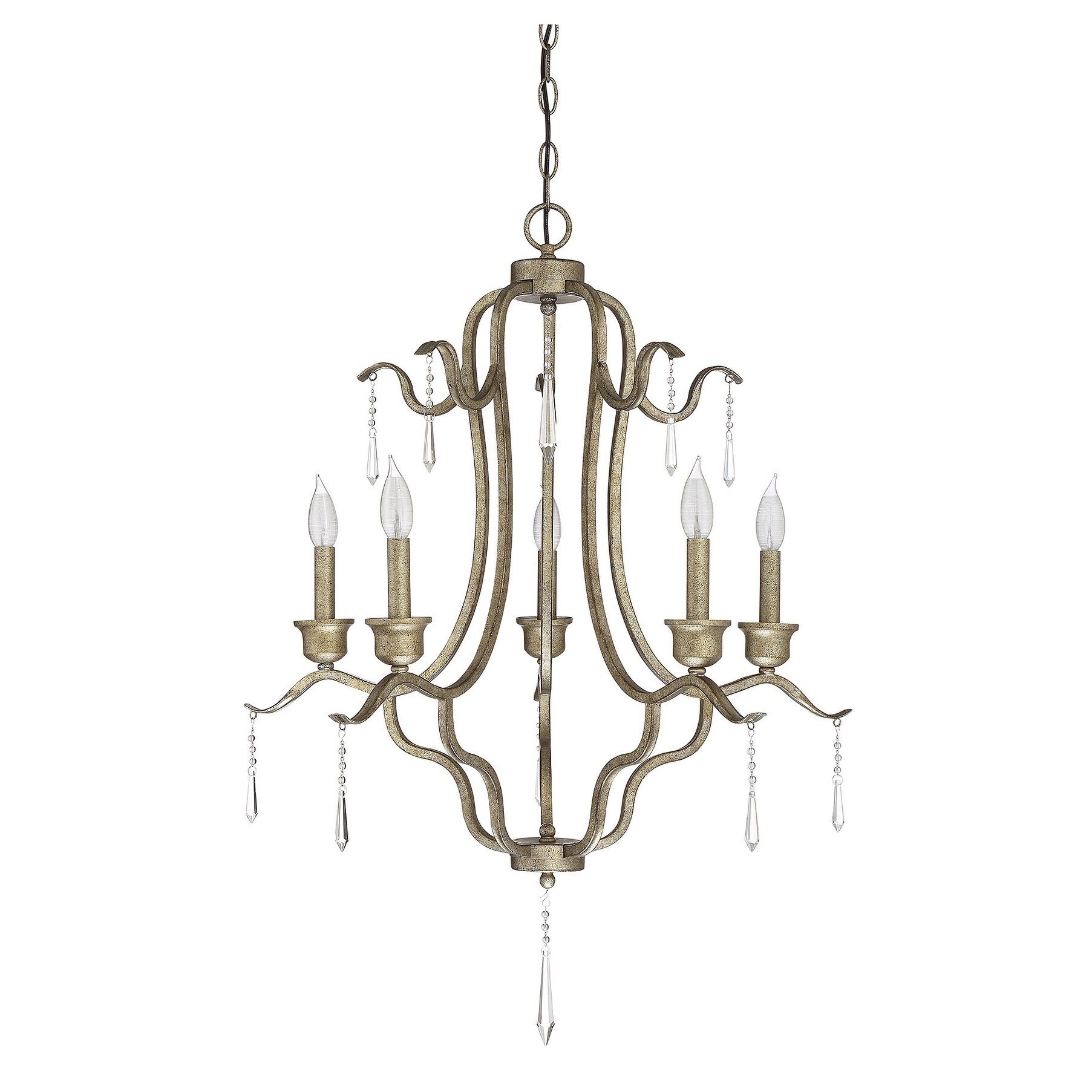 Copper Grove Reps 5-light Antique Goldtone Chandelier - Chandeliers For Bedrooms by Overstock.com