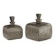preview thumbnail 1 of 0, Uttermost Cayson Umber Brown Glaze Bottles (Set of 2)